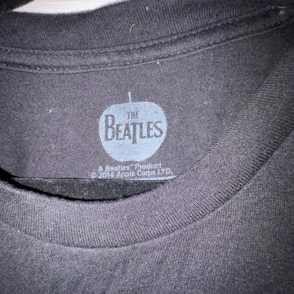 The Beatles Black and Gold Short Sleeve Tee - Picture 2 of 3